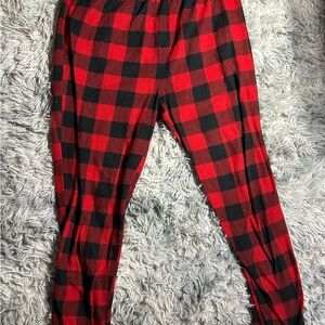 Holiday Time Red and Black Plaid Garment